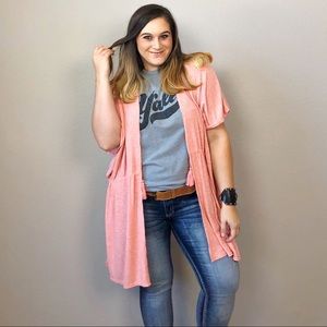 NWT Janice Coral Tassel Cover Up